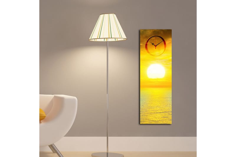 Dekorativ Canvasbilde med Klokke - Flerfarget - Interiør - Veggdekorasjon - Klokker