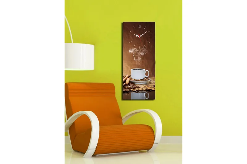 Dekorativ Canvasbilde med Klokke - Flerfarget - Interiør - Veggdekorasjon - Klokker