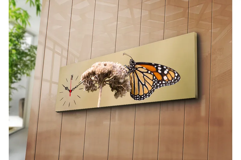 Dekorativ Canvasbilde med Klokke, Flerfarget