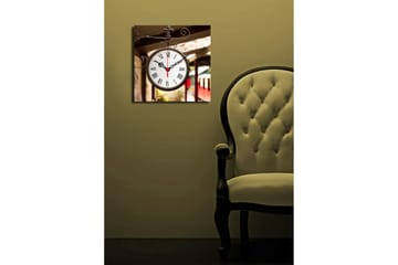 Dekorativ Canvasbilde med Klokke - Flerfarget - Interiør - Veggdekorasjon - Klokker