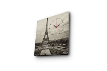 Dekorativ Canvasbilde med Klokke - Flerfarget - Interiør - Veggdekorasjon - Klokker