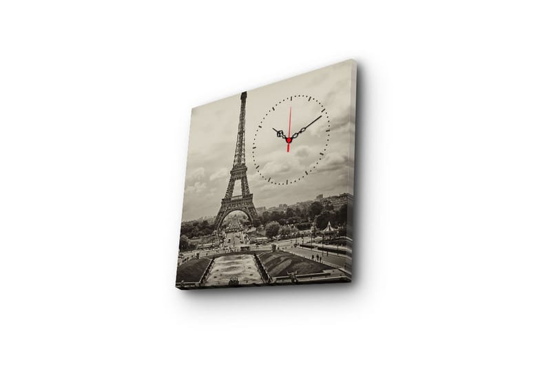 Dekorativ Canvasbilde med Klokke - Flerfarget - Interiør - Veggdekorasjon - Klokker