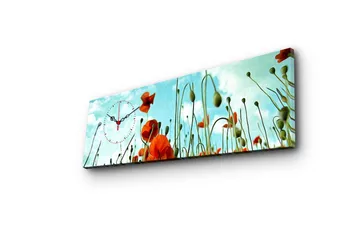 Dekorativ Canvasbilde med Klokke - Flerfarget - Interiør - Veggdekorasjon - Klokker