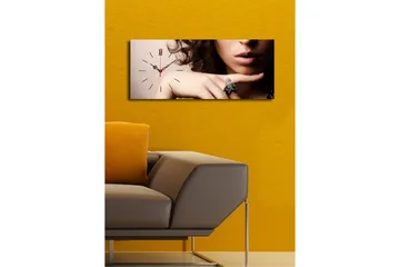 Dekorativ Canvasbilde med Klokke - Flerfarget - Interiør - Veggdekorasjon - Klokker