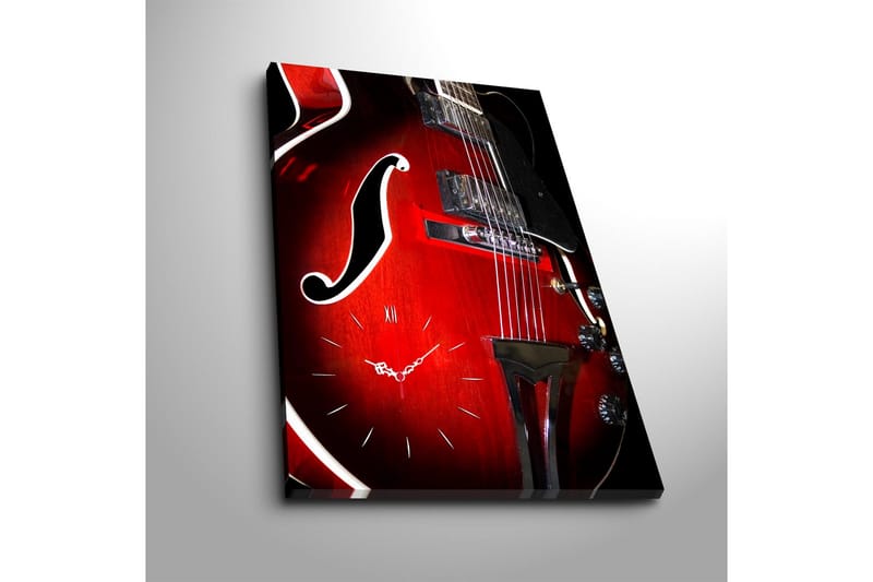 Dekorativ Canvasbilde med Klokke - Flerfarget - Interiør - Veggdekorasjon - Klokker