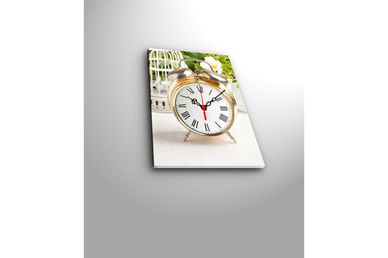 Dekorativ Canvasbilde med Klokke - Flerfarget - Interiør - Veggdekorasjon - Klokker
