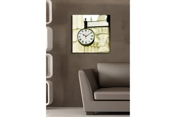 Dekorativ Canvasbilde med Klokke - Flerfarget - Interiør - Veggdekorasjon - Klokker