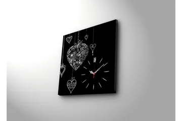 Dekorativ Canvasbilde med Klokke - Flerfarget - Interiør - Veggdekorasjon - Klokker