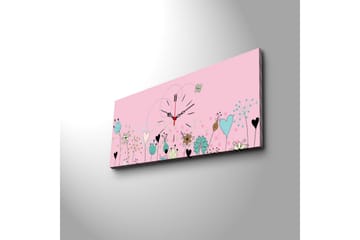 Dekorativ Canvasbilde med Klokke - Flerfarget - Interiør - Veggdekorasjon - Klokker