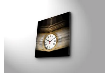 Dekorativ Canvasbilde med Klokke - Flerfarget - Interiør - Veggdekorasjon - Klokker