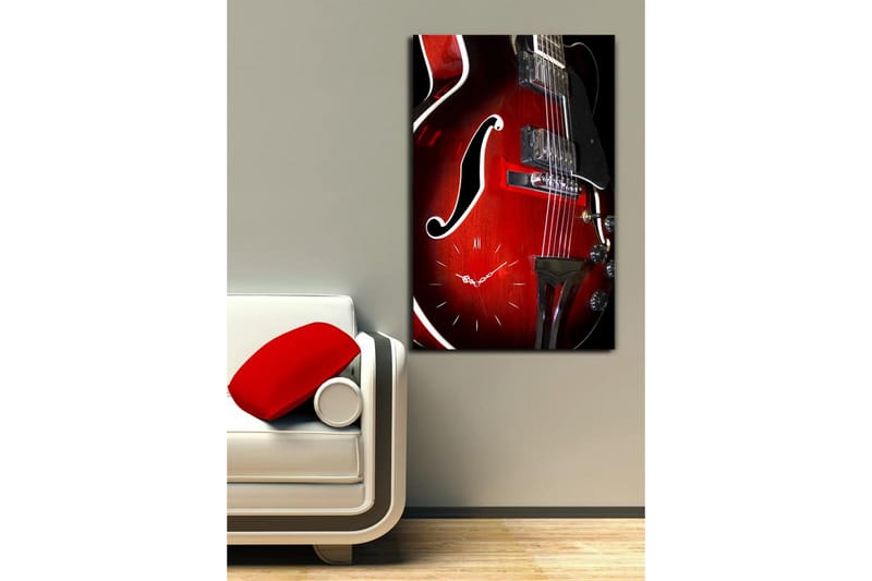 Dekorativ Canvasbilde med Klokke - Flerfarget - Interiør - Veggdekorasjon - Klokker