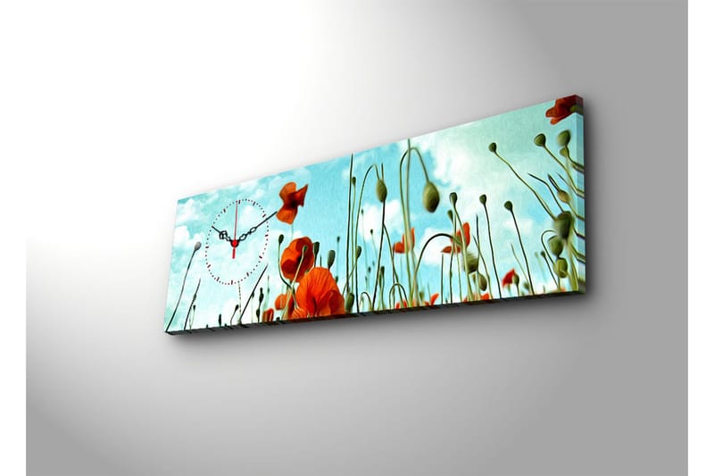 Dekorativ Canvasbilde med Klokke - Flerfarget - Interiør - Veggdekorasjon - Klokker