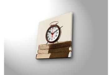 Dekorativ Canvasbilde med Klokke - Flerfarget - Interiør - Veggdekorasjon - Klokker