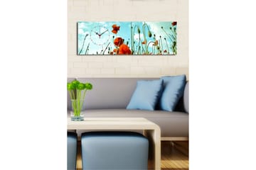 Dekorativ Canvasbilde med Klokke - Flerfarget - Interiør - Veggdekorasjon - Klokker