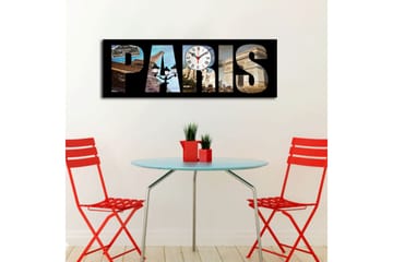 Dekorativ Canvasbilde med Klokke - Flerfarget - Interiør - Veggdekorasjon - Klokker