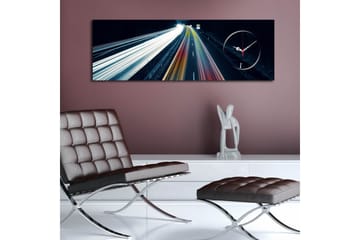 Dekorativ Canvasbilde med Klokke - Flerfarget - Interiør - Veggdekorasjon - Klokker