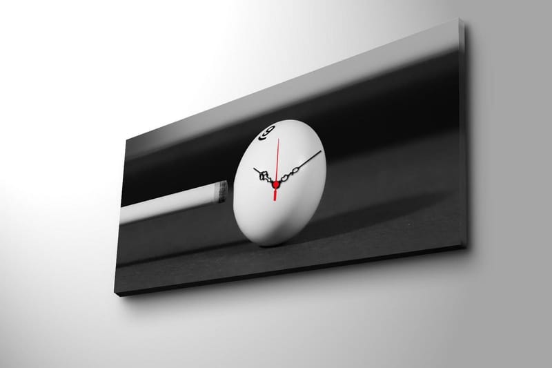 Dekorativ Canvasbilde med Klokke - Flerfarget - Interiør - Veggdekorasjon - Klokker