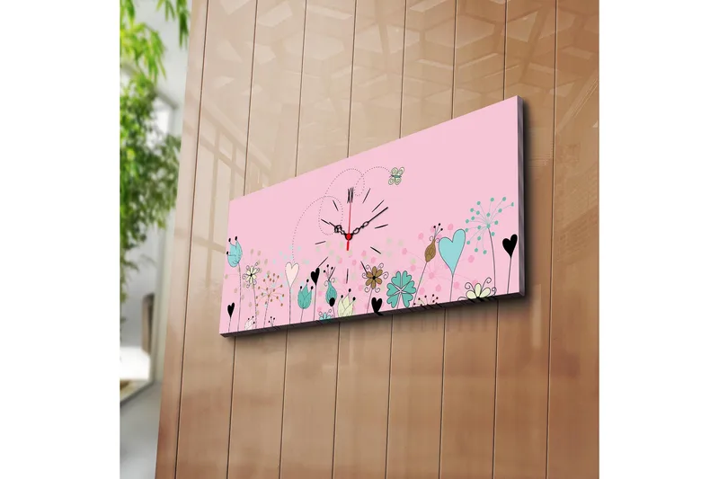 Dekorativ Canvasbilde med Klokke, Flerfarget