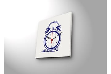 Dekorativ Canvasbilde med Klokke - Flerfarget - Interiør - Veggdekorasjon - Klokker