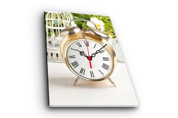 Dekorativ Canvasbilde med Klokke - Flerfarget - Interiør - Veggdekorasjon - Klokker