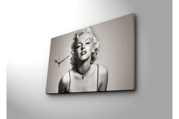 Dekorativ Canvasbilde med Klokke - Flerfarget - Interiør - Veggdekorasjon - Klokker