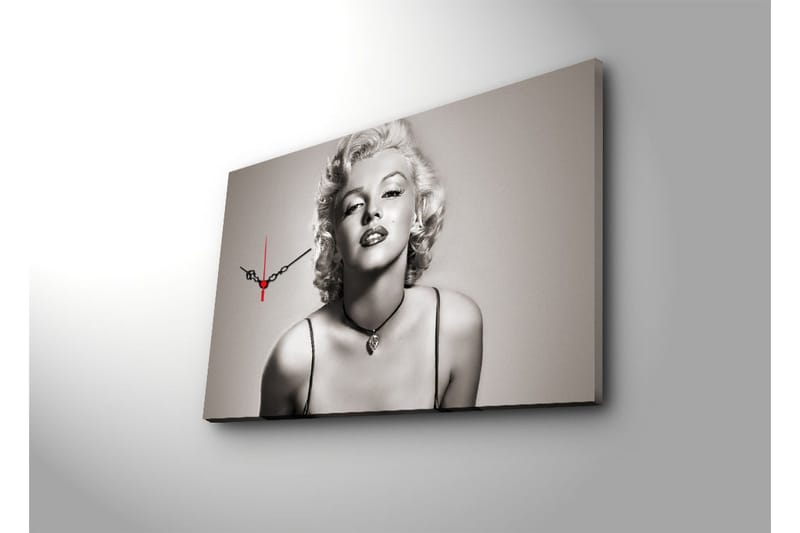 Dekorativ Canvasbilde med Klokke - Flerfarget - Interiør - Veggdekorasjon - Klokker