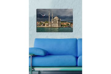 Dekorativ Canvasbilde med Klokke - Flerfarget - Interiør - Veggdekorasjon - Klokker