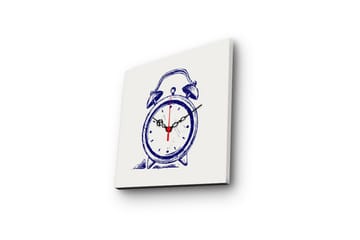 Dekorativ Canvasbilde med Klokke - Flerfarget - Interiør - Veggdekorasjon - Klokker