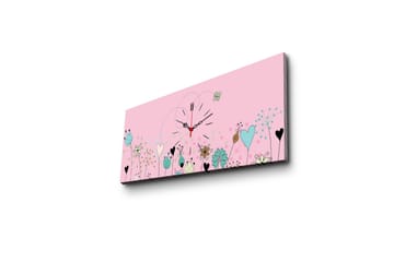 Dekorativ Canvasbilde med Klokke - Flerfarget - Interiør - Veggdekorasjon - Klokker