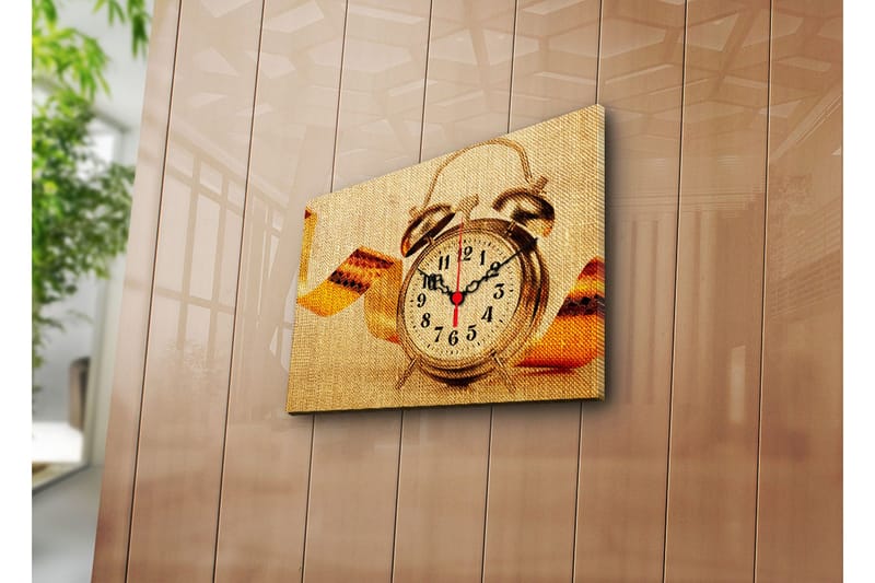 Dekorativ Canvasbilde med Klokke, Flerfarget