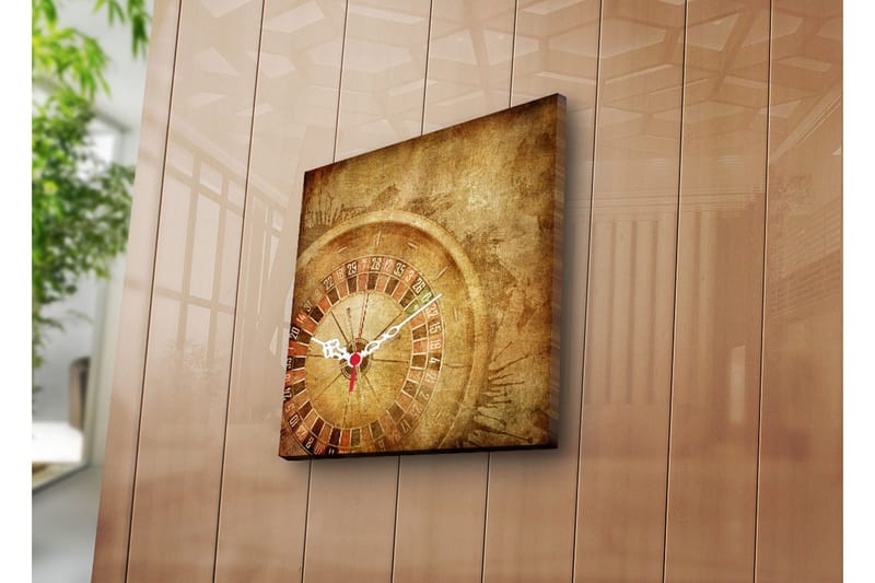 Dekorativ Canvasbilde med Klokke, Flerfarget