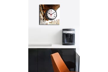 Dekorativ Canvasbilde med Klokke - Flerfarget - Interiør - Veggdekorasjon - Klokker