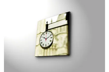 Dekorativ Canvasbilde med Klokke - Flerfarget - Interiør - Veggdekorasjon - Klokker