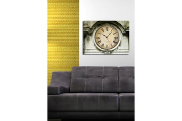 Dekorativ Canvasbilde med Klokke - Flerfarget - Interiør - Veggdekorasjon - Klokker