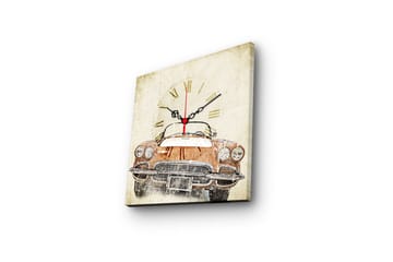 Dekorativ Canvasbilde med Klokke - Flerfarget - Interiør - Veggdekorasjon - Klokker