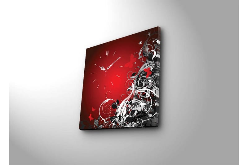 Dekorativ Canvasbilde med Klokke - Flerfarget - Interiør - Veggdekorasjon - Klokker