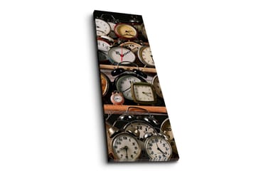 Dekorativ Canvasbilde med Klokke - Flerfarget - Interiør - Veggdekorasjon - Klokker