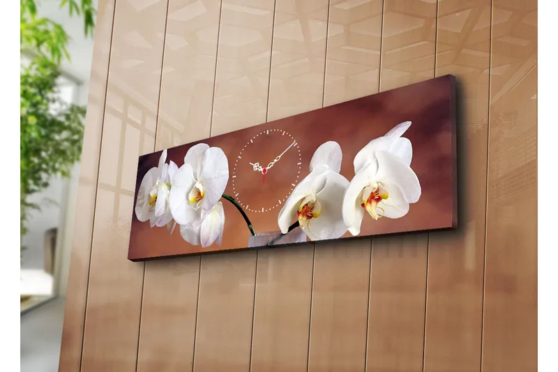 Dekorativ Canvasbilde med Klokke, Flerfarget