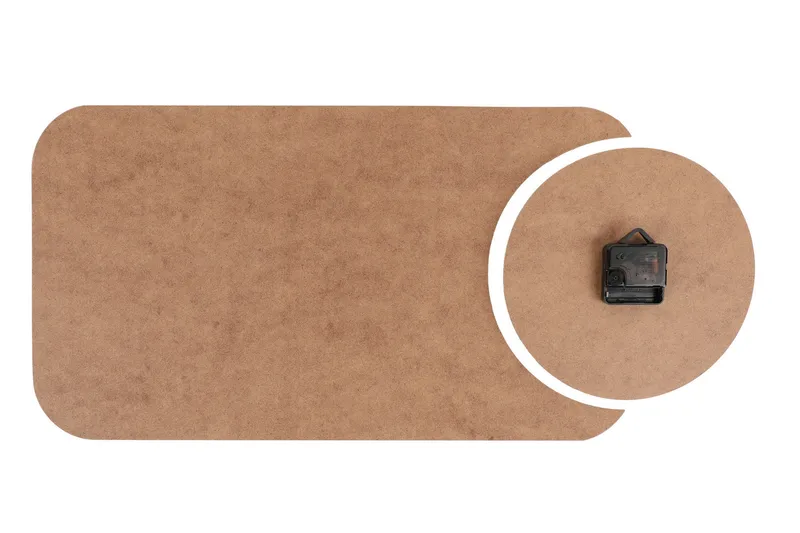 Dekorativ MDF-Klokke 2 Deler - Flerfarget - Interiør - Veggdekorasjon - Klokker