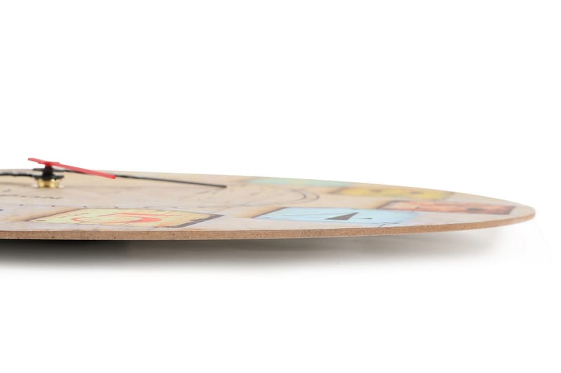 Dekorativ MDF-Klokke - Flerfarget - Interiør - Veggdekorasjon - Klokker