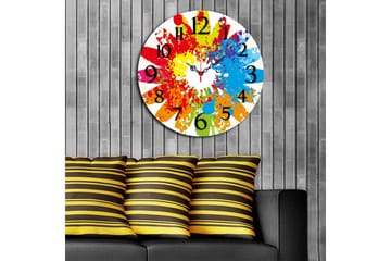 Dekorativ MDF-Klokke - Flerfarget - Interiør - Veggdekorasjon - Klokker