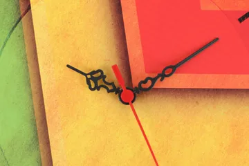 Dekorativ MDF-Klokke - Flerfarget - Interiør - Veggdekorasjon - Klokker