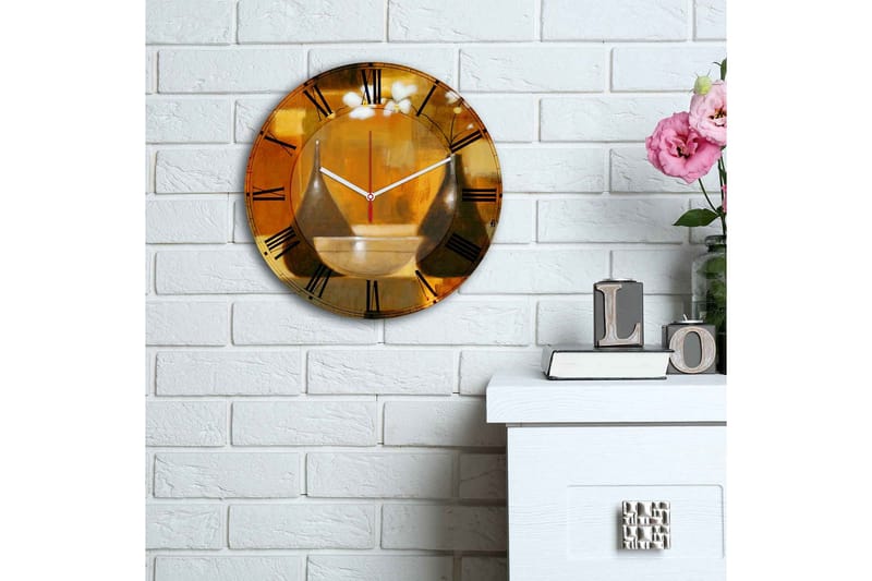 Dekorativ MDF-Klokke - Flerfarget - Interiør - Veggdekorasjon - Klokker