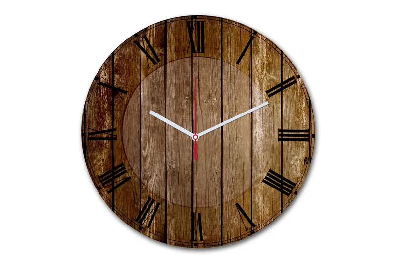 Dekorativ MDF-Klokke, Flerfarget