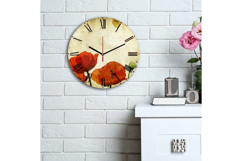 Dekorativ MDF-Klokke - Flerfarget - Interiør - Veggdekorasjon - Klokker