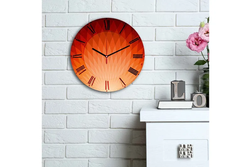 Dekorativ MDF-Klokke - Flerfarget - Interiør - Veggdekorasjon - Klokker