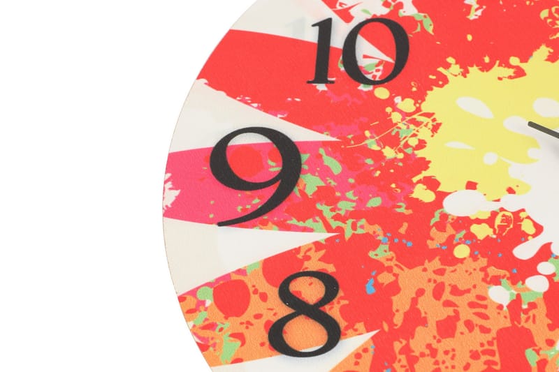 Dekorativ MDF-Klokke - Flerfarget - Interiør - Veggdekorasjon - Klokker