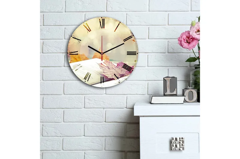 Dekorativ MDF-Klokke - Flerfarget - Interiør - Veggdekorasjon - Klokker