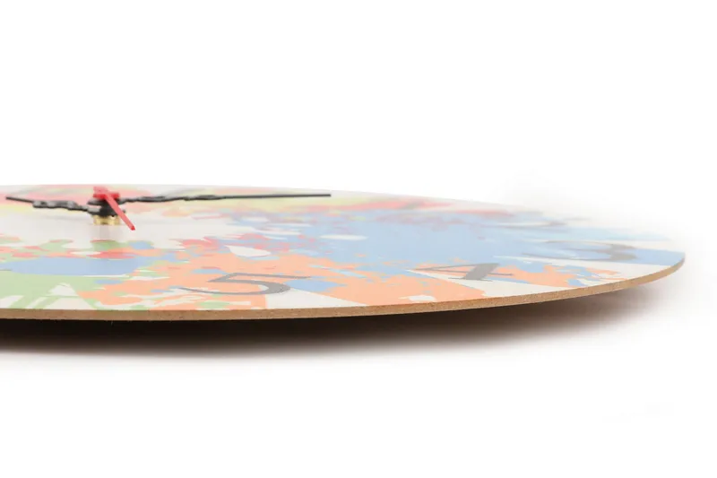 Dekorativ MDF-Klokke - Flerfarget - Interiør - Veggdekorasjon - Klokker