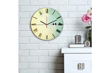 Dekorativ MDF-Klokke - Flerfarget - Interiør - Veggdekorasjon - Klokker